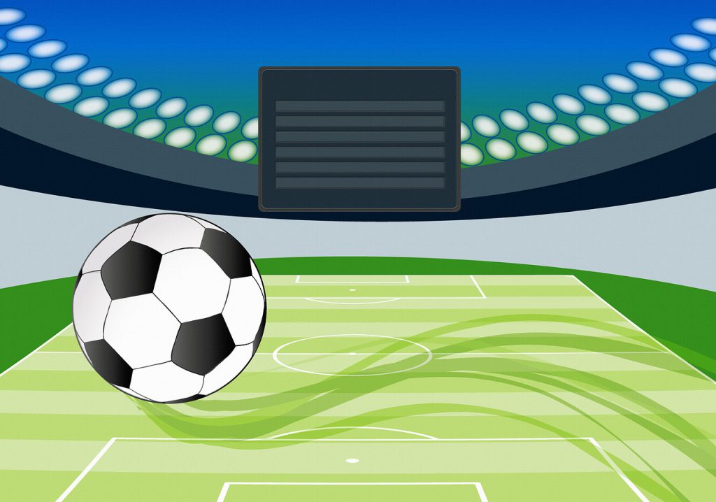 Fußballplatz Digital Hintergrund